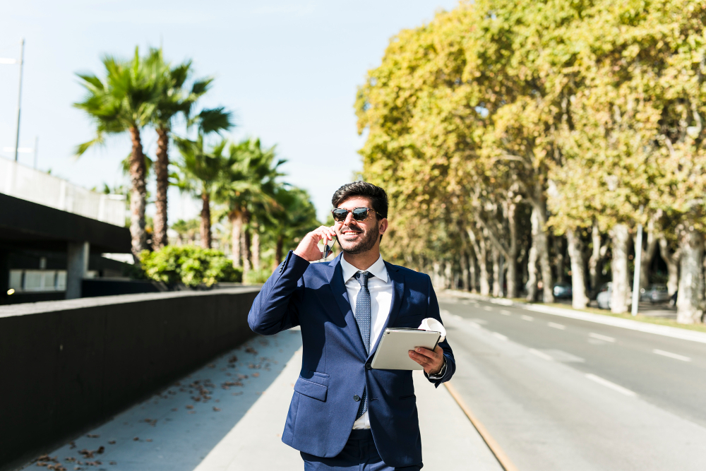 property manager en Miami explicando servicios a propietario internacional